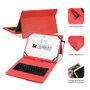 Subblim KEYTAB PRO USB Funda con Teclado Rojo 10,1 pulgadas