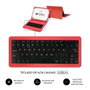 Subblim KEYTAB PRO USB Funda con Teclado Rojo 10,1 pulgadas