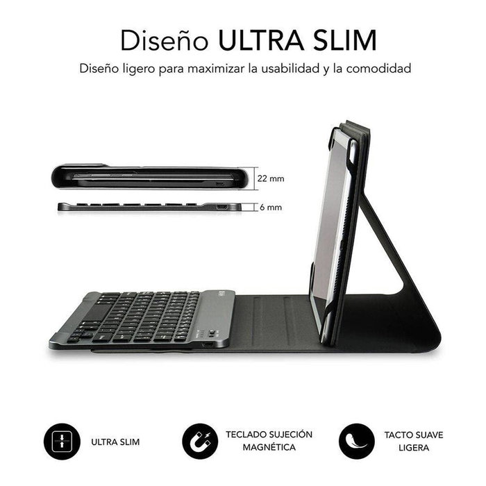 Subblim Keytab Pro Bluetooth Funda con Teclado, Rojo Subblim Keytab Pro Bluetooth Funda con Teclado, Rojo