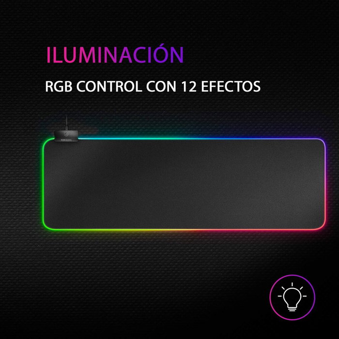 Mars Gaming MMPRGB2 Alfombrilla con Iluminación LED y HUB USB 2.0, 800x300x4mm Mars Gaming MMPRGB2 Alfombrilla con Iluminación LED y HUB USB 2.0, 800x300x4mm
