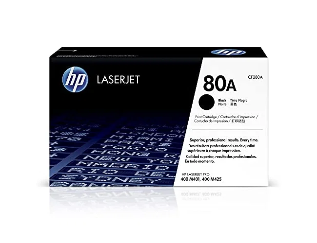 HP 80A Negro (CF280A) Tóner Original