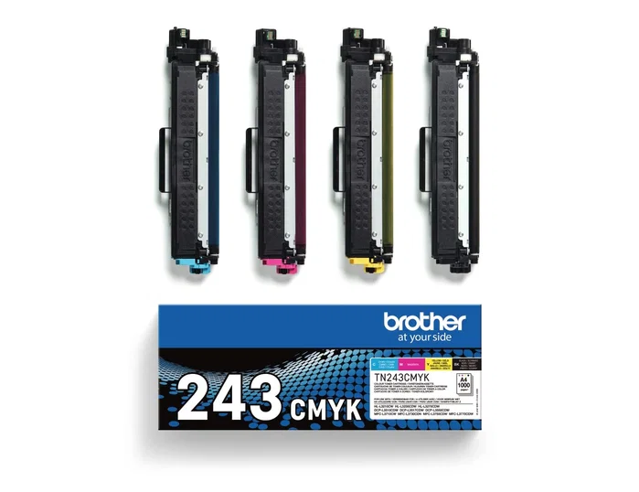 Brother TN243CMYK Multipack de Tóner Original (Negro, Cian, Magenta, Amarillo)