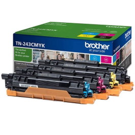 Brother TN243CMYK Multipack de Tóner Original (Negro, Cian, Magenta, Amarillo)