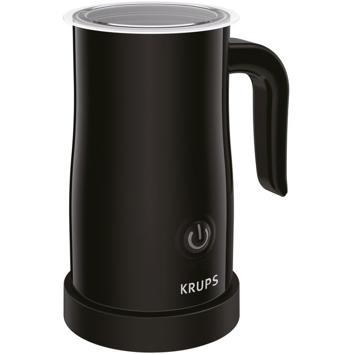 Krups XL1008 Calentador Espumador de Leche Automático Negro 500W Capacidad 0.3L con Acero Inoxidable y Apagado Automático