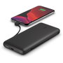 Belkin Powerbank BOOST CHARGE Plus 10K con cables integrados Lightning y USB-C, 10.000 mAh, Negro