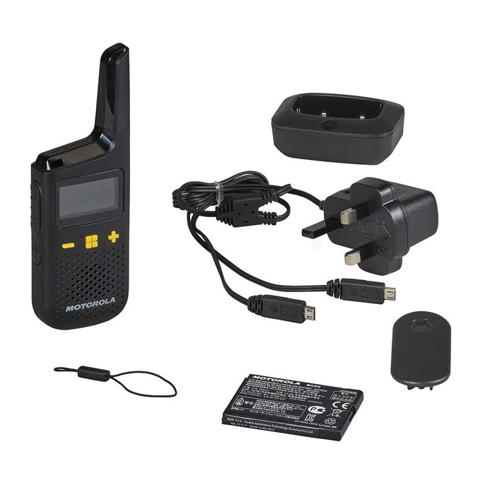 Motorola XT185 Duo Set - Walkie Talkie PMR446 Negro