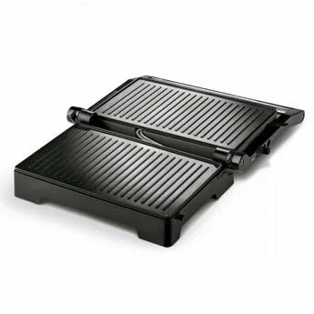 Ufesa Grill Haku PR1100 Parrilla Eléctrica de Contacto 1000W, Placas Apertura 180°, Negro, Dimensiones 30.2x27.8x11.3 cm, Antiadherente