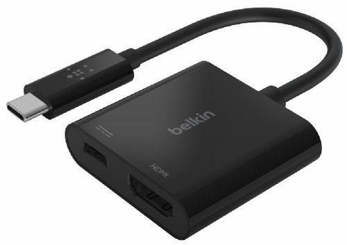 Belkin Adaptador USB-C a HDMI + Carga 60W Negro AVC002BTBK