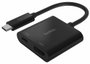Belkin Adaptador USB-C a HDMI + Carga 60W Negro AVC002BTBK