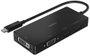 Belkin AVC003BTBK Adaptador USB-C 4 en 1 con HDMI, DisplayPort, VGA y DVI Negro