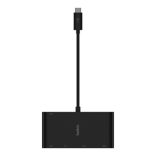 Belkin AVC004BTBK Hub USB-C 5 en 1 con HDMI 4K, VGA, Ethernet y 100W PD Negro Belkin AVC004BTBK Hub USB-C 5 en 1 con HDMI 4K, VGA, Ethernet y 100W PD Negro