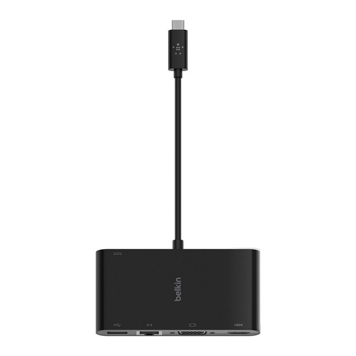 Belkin AVC004BTBK Hub USB-C 5 en 1 con HDMI 4K, VGA, Ethernet y 100W PD Negro Belkin AVC004BTBK Hub USB-C 5 en 1 con HDMI 4K, VGA, Ethernet y 100W PD Negro