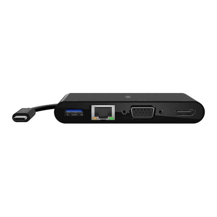 Belkin AVC004BTBK Hub USB-C 5 en 1 con HDMI 4K, VGA, Ethernet y 100W PD Negro Belkin AVC004BTBK Hub USB-C 5 en 1 con HDMI 4K, VGA, Ethernet y 100W PD Negro