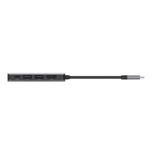 Belkin AVC006btSGY Hub USB-C a HDMI y USB-A 3.2 Gen 1, Power Delivery 100W, Plata