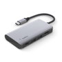 Belkin AVC006btSGY Hub USB-C a HDMI y USB-A 3.2 Gen 1, Power Delivery 100W, Plata