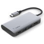 Belkin AVC006BTSGY Adaptador Multimedia USB-C 4 en 1 con HDMI 4K y Carga 100W