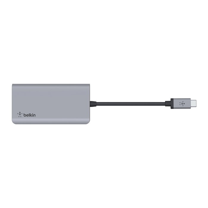 Belkin AVC006btSGY Adaptador multiport USB-C 4 en 1, USB 3.2 Gen 1, 100W, HDMI 4K, USB-A, Plata Belkin AVC006btSGY Adaptador multiport USB-C 4 en 1, USB 3.2 Gen 1, 100W, HDMI 4K, USB-A, Plata