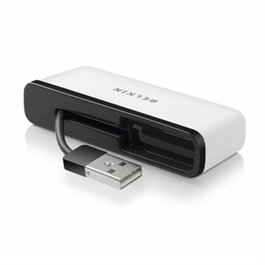 Belkin Hub USB 2.0 F4U021BT 4 puertos USB-A Blanco