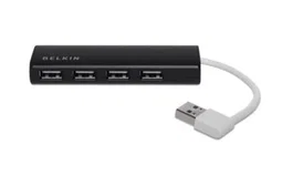Belkin F4U042BT Hub USB 2.0 4 Puertos 480 Mbit/s Negro