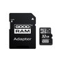 Goodram Tarjeta de Memoria MicroSDHC UHS-I 32 GB Clase 10 (U1) con Adaptador SD M1AA-0320R12