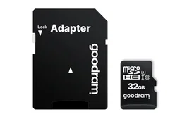 Goodram Tarjeta de Memoria MicroSDHC UHS-I 32 GB Clase 10 (U1) con Adaptador SD M1AA-0320R12