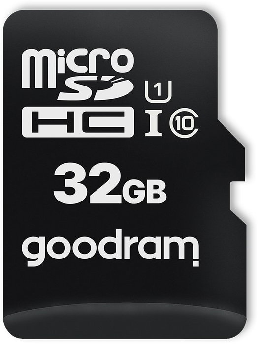 Goodram Tarjeta de Memoria MicroSDHC UHS-I 32 GB Clase 10 (U1) con Adaptador SD M1AA-0320R12 Goodram Tarjeta de Memoria MicroSDHC UHS-I 32 GB Clase 10 (U1) con Adaptador SD M1AA-0320R12