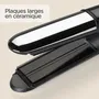 BaByliss ST496E Plancha para el pelo a vapor Steam Shine con función iónica y placas de cerámica de 39 mm, 5 temperaturas hasta 230 °C