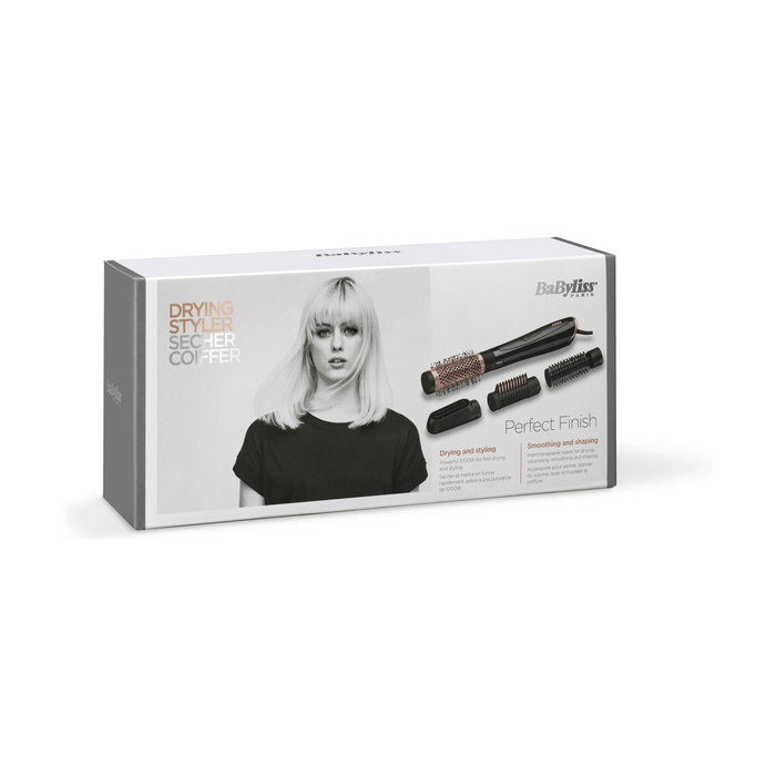 BaByliss Perfect Finish AS126E Cepillo de aire iónico Negro, 1000W BaByliss Perfect Finish AS126E Cepillo de aire iónico Negro, 1000W