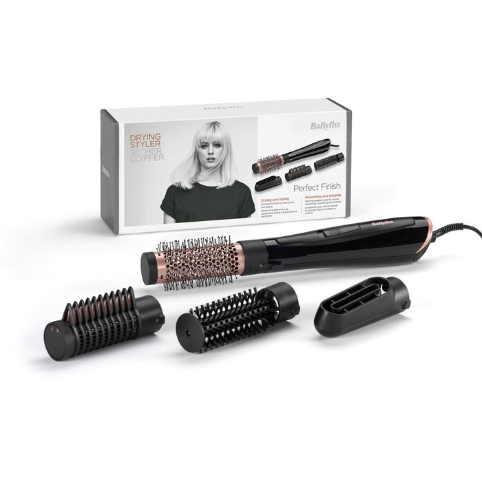 BaByliss Perfect Finish AS126E Cepillo de aire iónico Negro, 1000W BaByliss Perfect Finish AS126E Cepillo de aire iónico Negro, 1000W