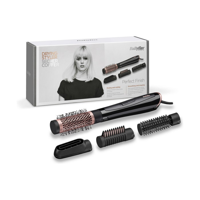 BaByliss Perfect Finish AS126E Cepillo de aire iónico Negro, 1000W BaByliss Perfect Finish AS126E Cepillo de aire iónico Negro, 1000W