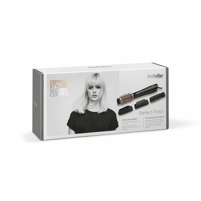BaByliss Perfect Finish AS126E Cepillo de aire iónico Negro, 1000W BaByliss Perfect Finish AS126E Cepillo de aire iónico Negro, 1000W