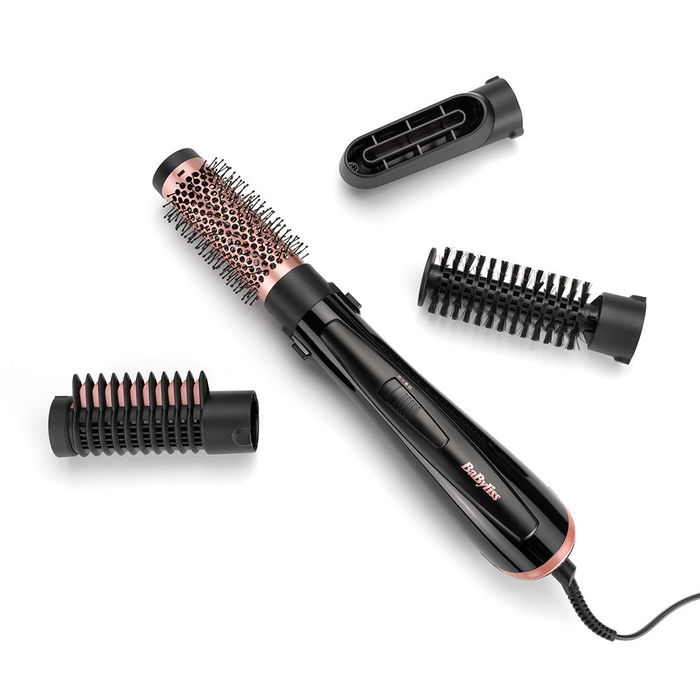 Babyliss AS126E Cepillo de Aire Perfect Finish 1000W con Cabezales Intercambiables para Estilizar y Secar el Cabello