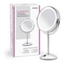 Babyliss Espejo de Maquillaje Cromado LED x10 Aumentos 9436e