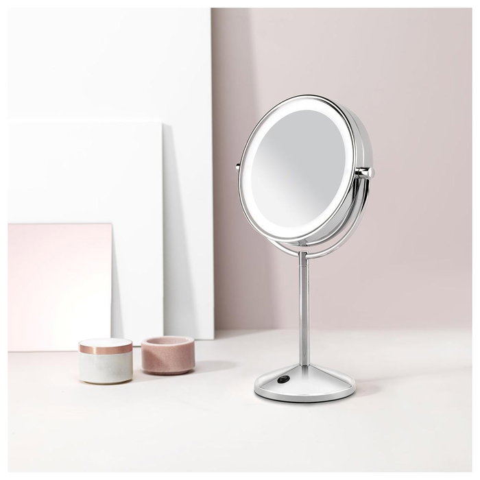 Babyliss Espejo de Maquillaje LED 9436E Cromado con 10x de Aumento Babyliss Espejo de Maquillaje LED 9436E Cromado con 10x de Aumento