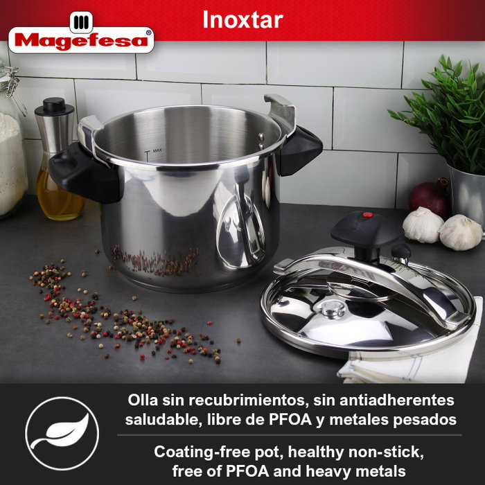 MAGEFESA Olla a presión INOXSTAR 6 litros de acero