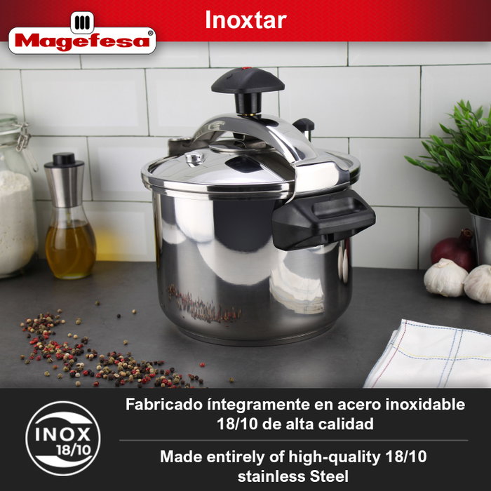 MAGEFESA Olla a presión INOXSTAR 6 litros de acero