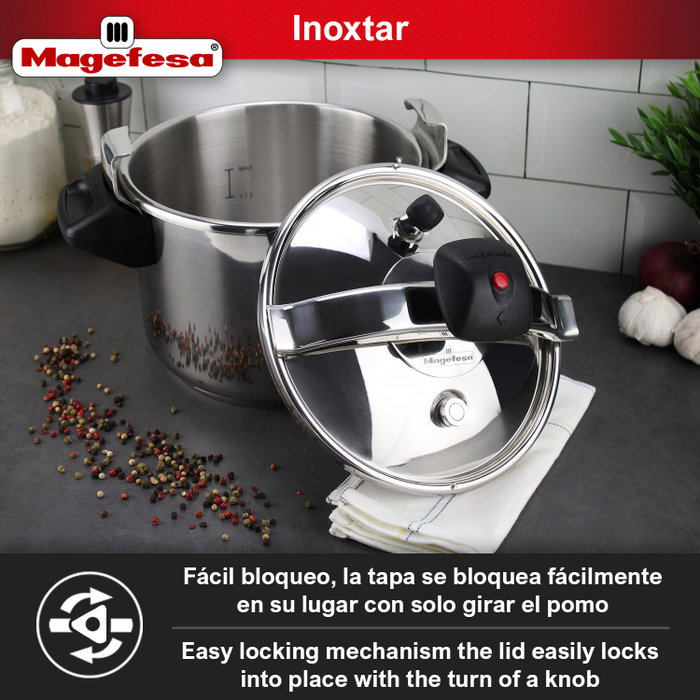 MAGEFESA Olla a presión INOXSTAR 6 litros de acero