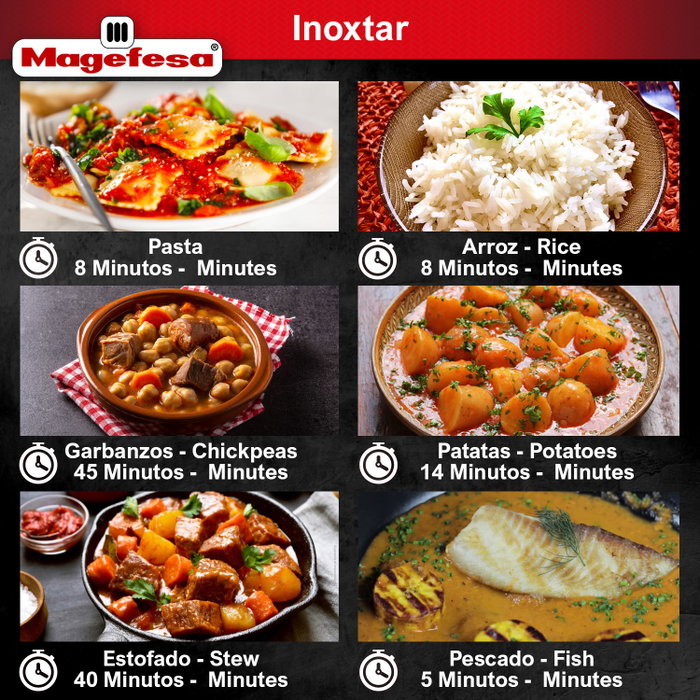 MAGEFESA Olla a presión INOXSTAR 6 litros de acero