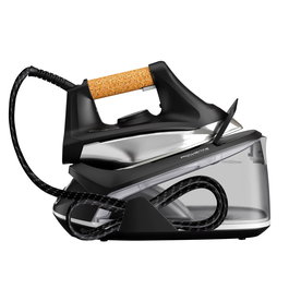 Rowenta VR7361 Centro de planchado Easy Steam 2400W, 5.9 bar, 1.4 L, Suela de acero inoxidable, Aluminio/Negro