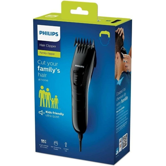Philips Cortapelos QC5115/15 con Cable, Negro/Blanco Philips Cortapelos QC5115/15 con Cable, Negro/Blanco