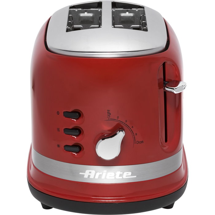 Ariete Tostadora Moderna de 2 Ranuras con Pinzas, Rojo