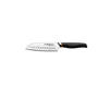BRA Efficient A198003 - Cuchillo Santoku de cocina, hoja 13 cm de acero inoxidable, mango negro de polipropileno, 1 pieza