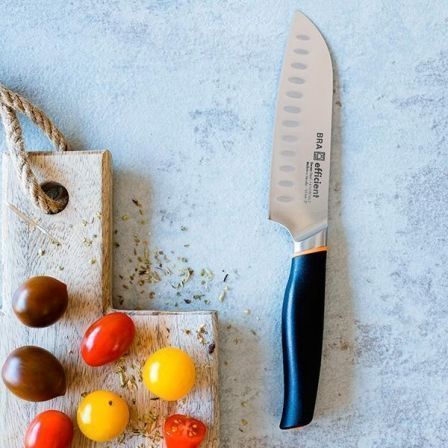 Cuchillo Santoku BRA A198004 Gris Acero Inoxidable
