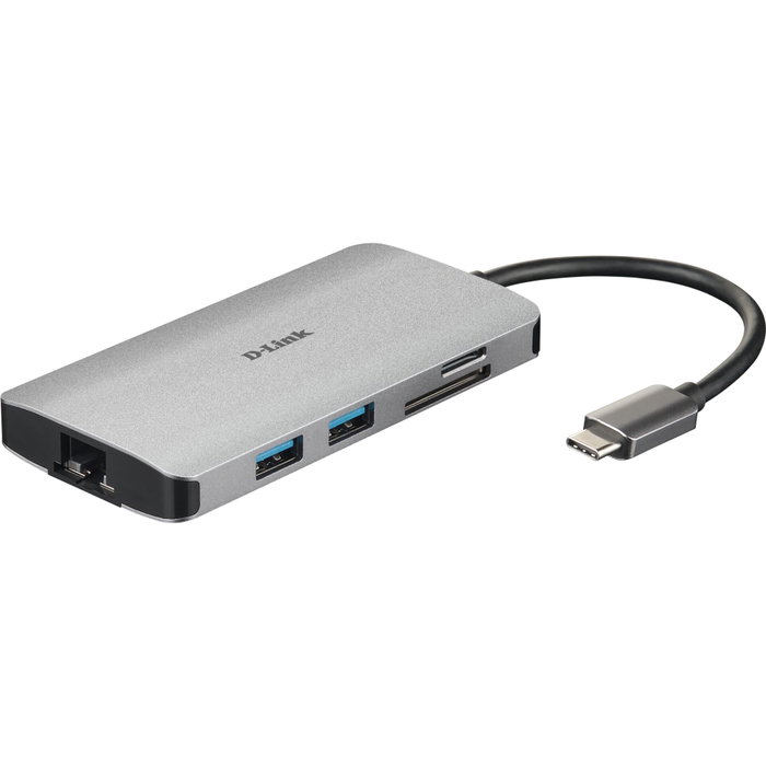 D-Link DUB-M810 Hub USB-C 8 en 1 con HDMI 4K, Ethernet y Lector de Tarjetas D-Link DUB-M810 Hub USB-C 8 en 1 con HDMI 4K, Ethernet y Lector de Tarjetas