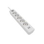 Philips Spn3052wa/10 Base Múltiple 5 Tomas Schuko con Interruptor y 2 USB a 2.4A, Cable 2m, Blanco
