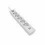 Philips Base múltiple con 5 tomas Schuko, 2 USB y cable de 2 m, blanca
