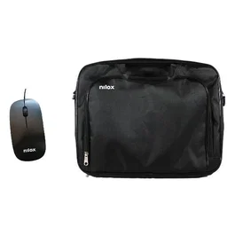 Nilox Maletín para Portátil de 15.6" Essential 2 + Ratón Óptico Incluido 1200 DPI