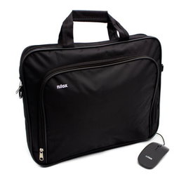 Nilox Maletín para Portátil de 15.6" Essential 2 + Ratón Óptico Incluido 1200 DPI