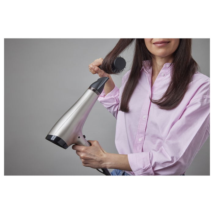 Remington AC8002 Secador de Pelo Profesional, 2200 W, 2 Velocidades y 3 Temperaturas, Función Iónica y Fría, Cable Giratorio 1.8 m, Gris, Con Agujero para Colgar