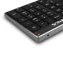 NGS Fortune-BT Teclado Inalámbrico Multidispositivo Bluetooth 5.0 Recargable Gris. Diseño Slim y Teclas X-Type Silenciosas de Aluminio
